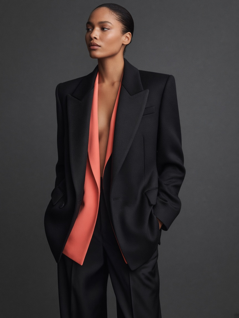 Blazer noir oversize Nina Mode